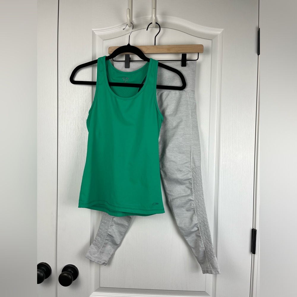 Fabletics Capri Legging Size Small AND Champion Tabk Size Small Set!